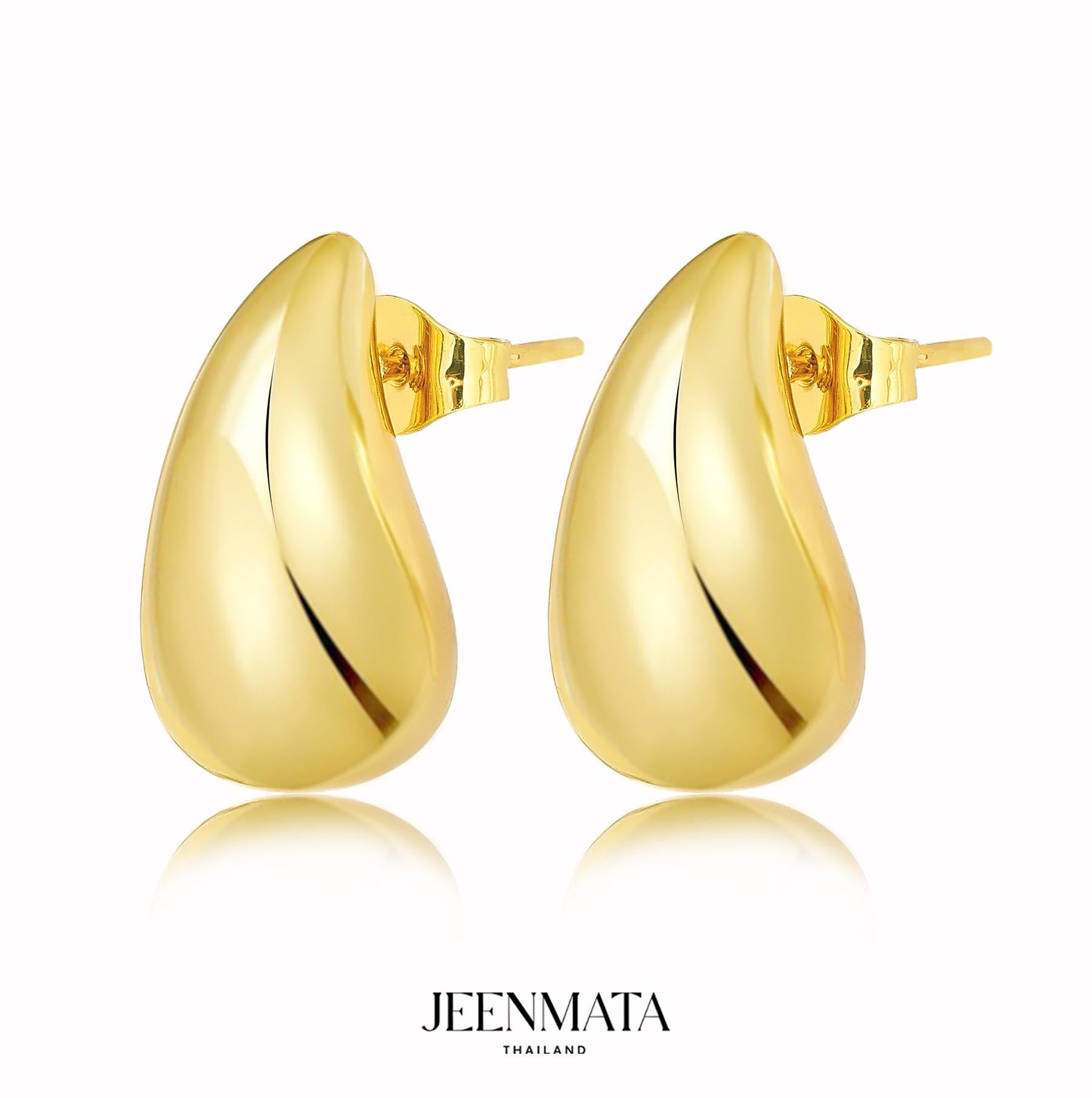 Jmtth Almond Earrings Gold