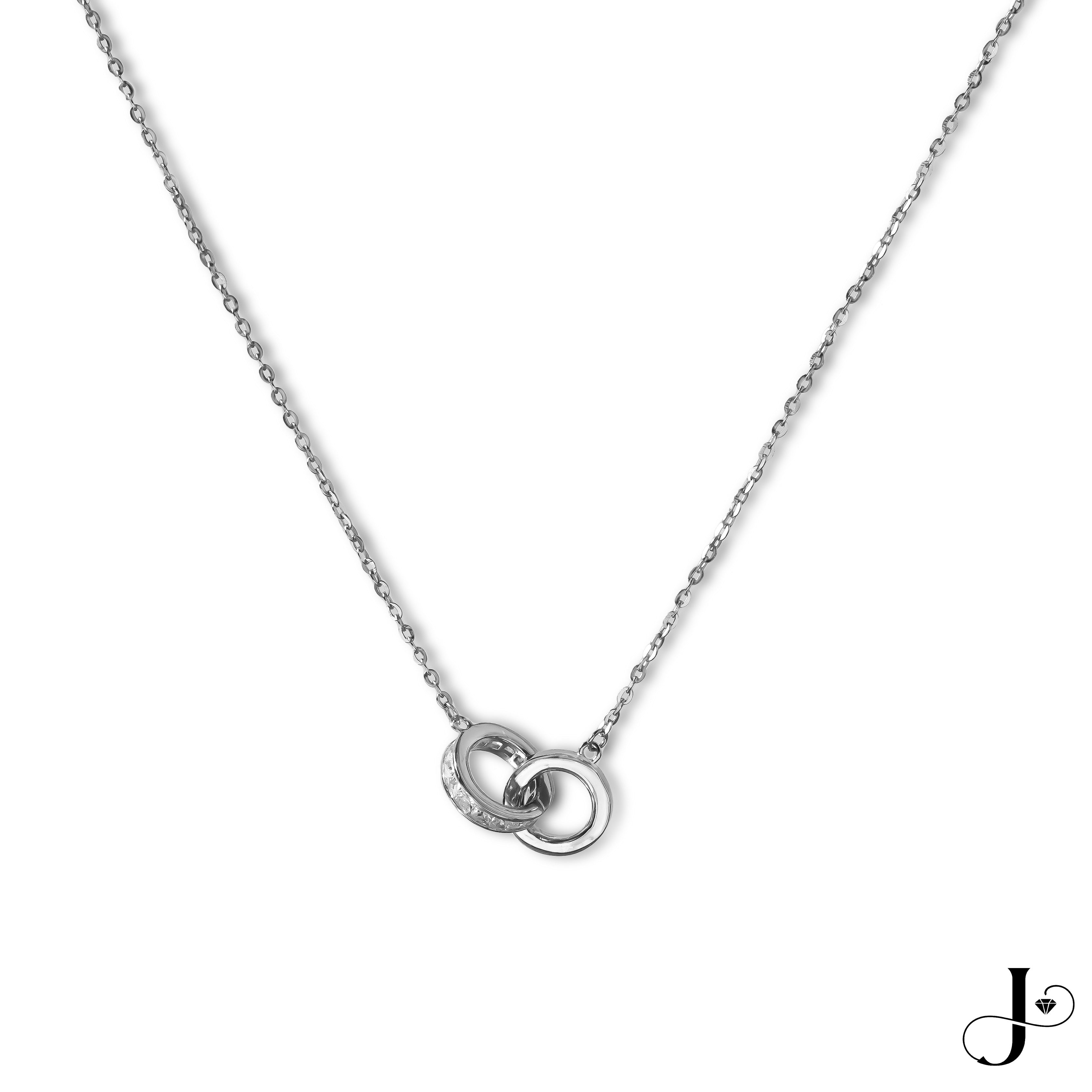 Jmtth Halo Loops Necklace Silver