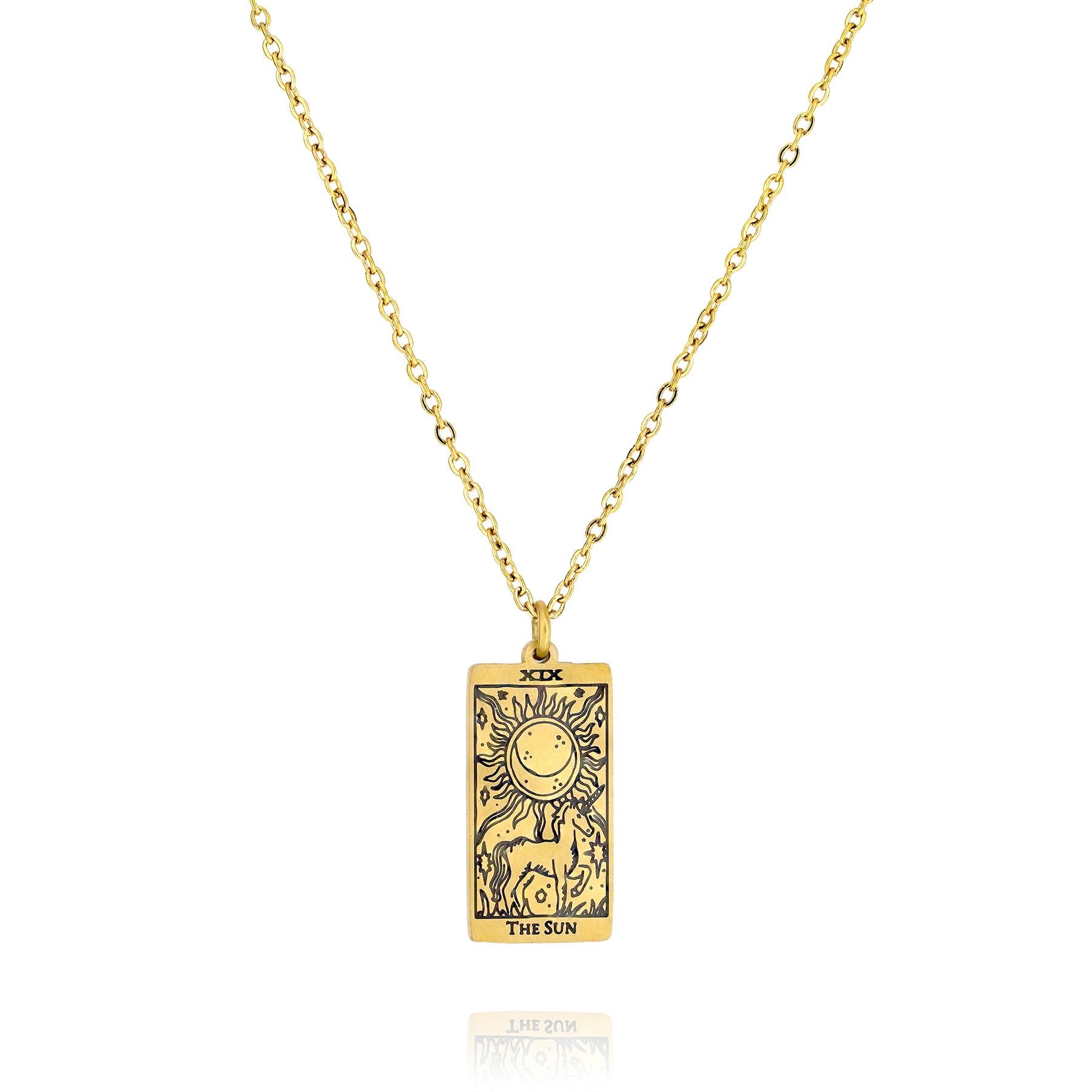 Jmtth Tarot Necklace The Sun