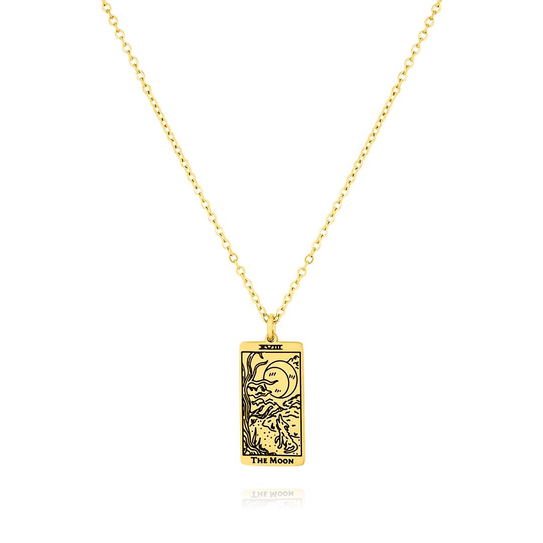 Jmtth Tarot Necklace The Moon