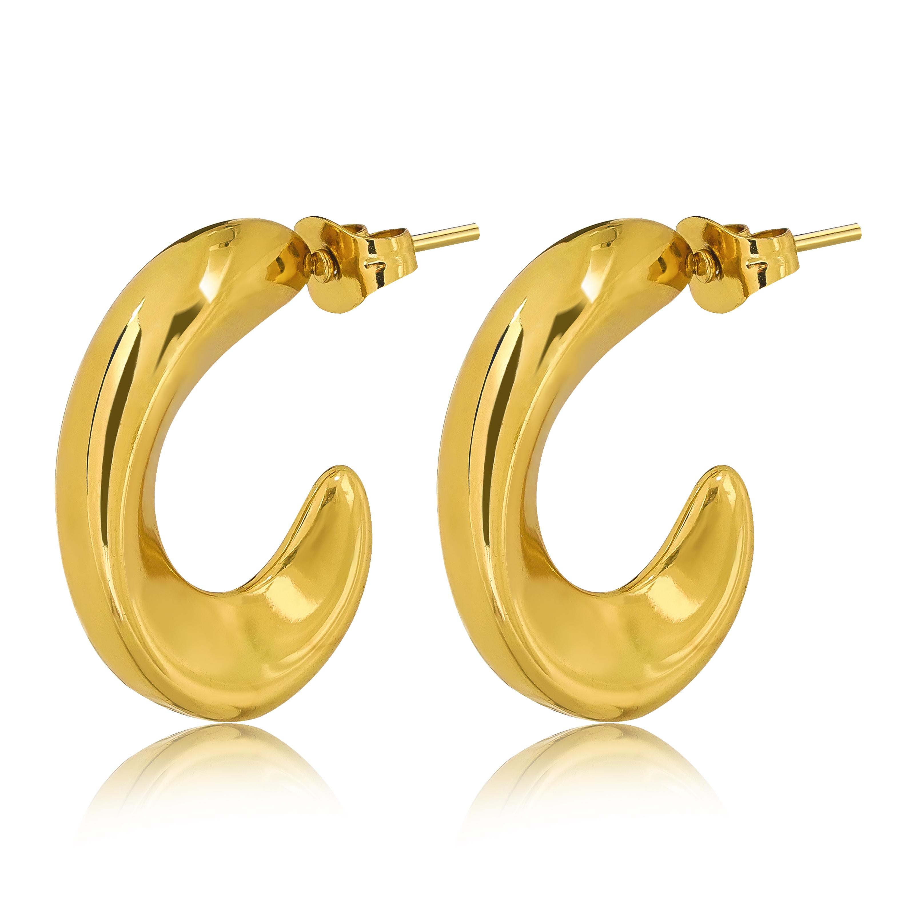 Jmtth Crescent Moon Earrings