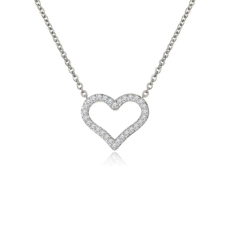 Jmtth Sweetheart Pendant Necklace Silver