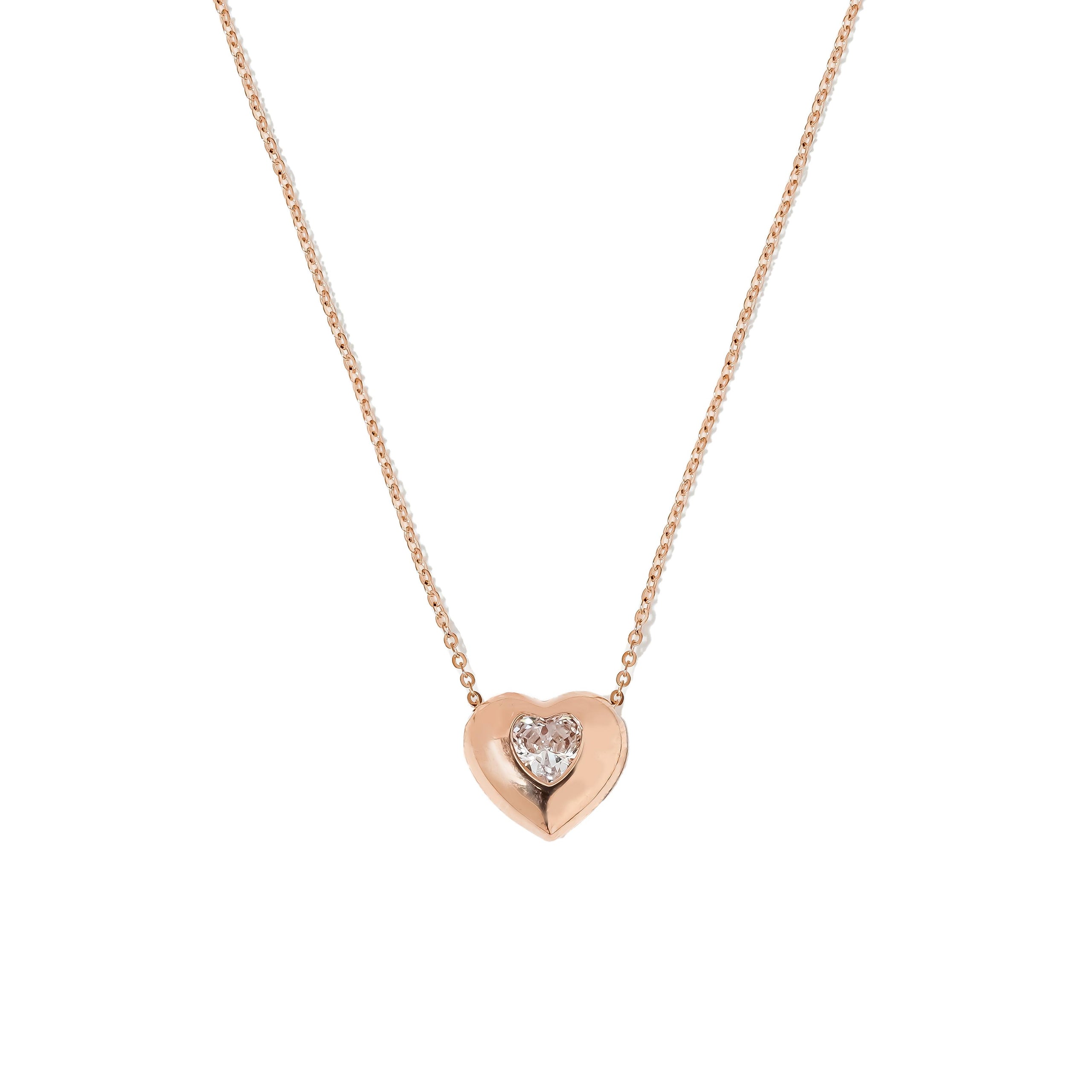 Jmtth Mini Heart Necklace Rose