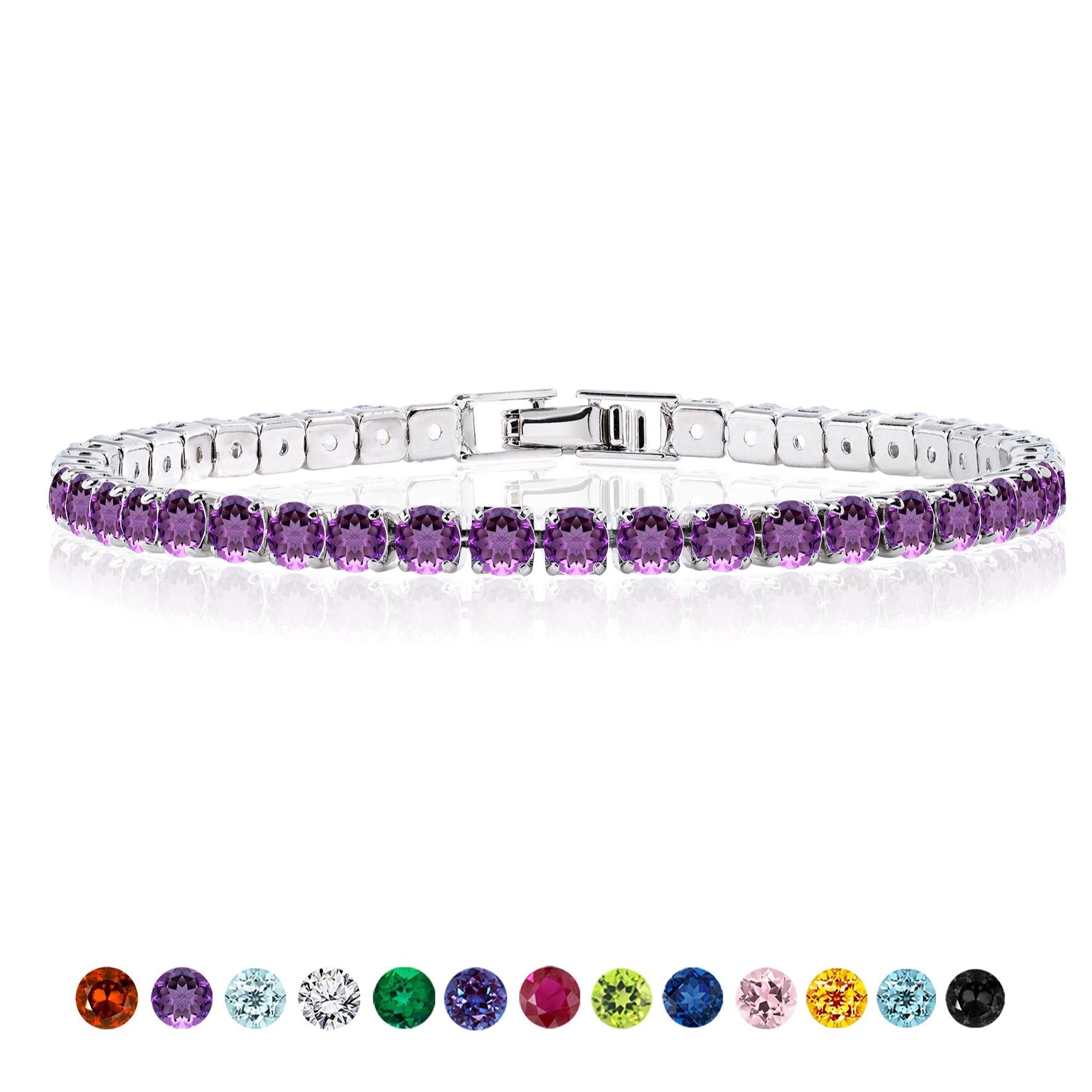 Jmtth Velva Glow Tennis Bracelet Royal Purple