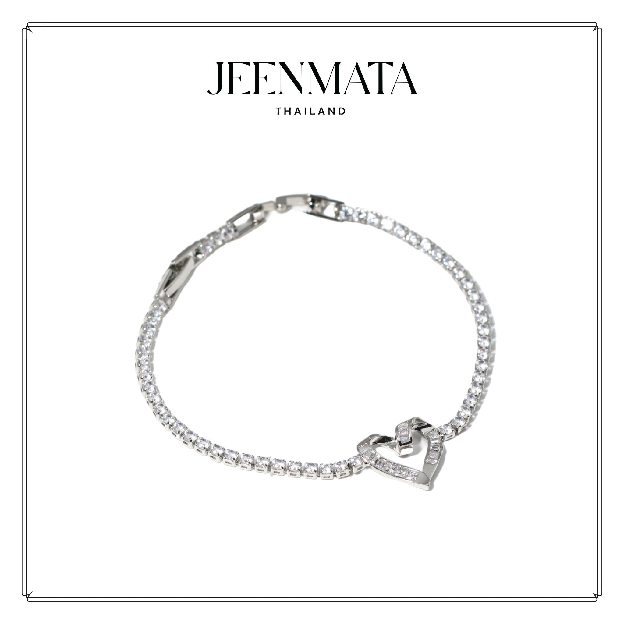 Jmtth Heart of Sparkle Bracelet Silver
