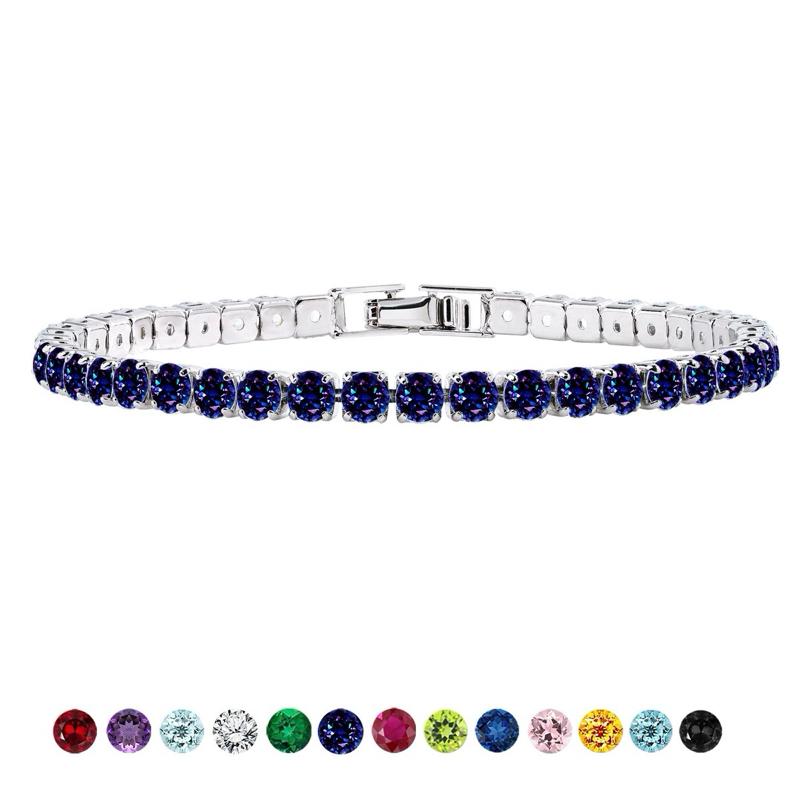 Jmtth Velva Glow Tennis Bracelet Mystic Violette
