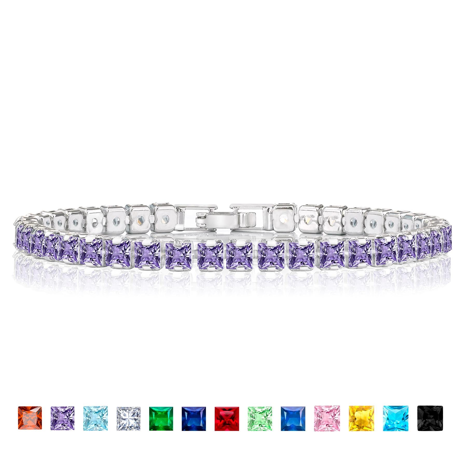 Jmtth Viva Shine Tennis Bracelet Royal Purple