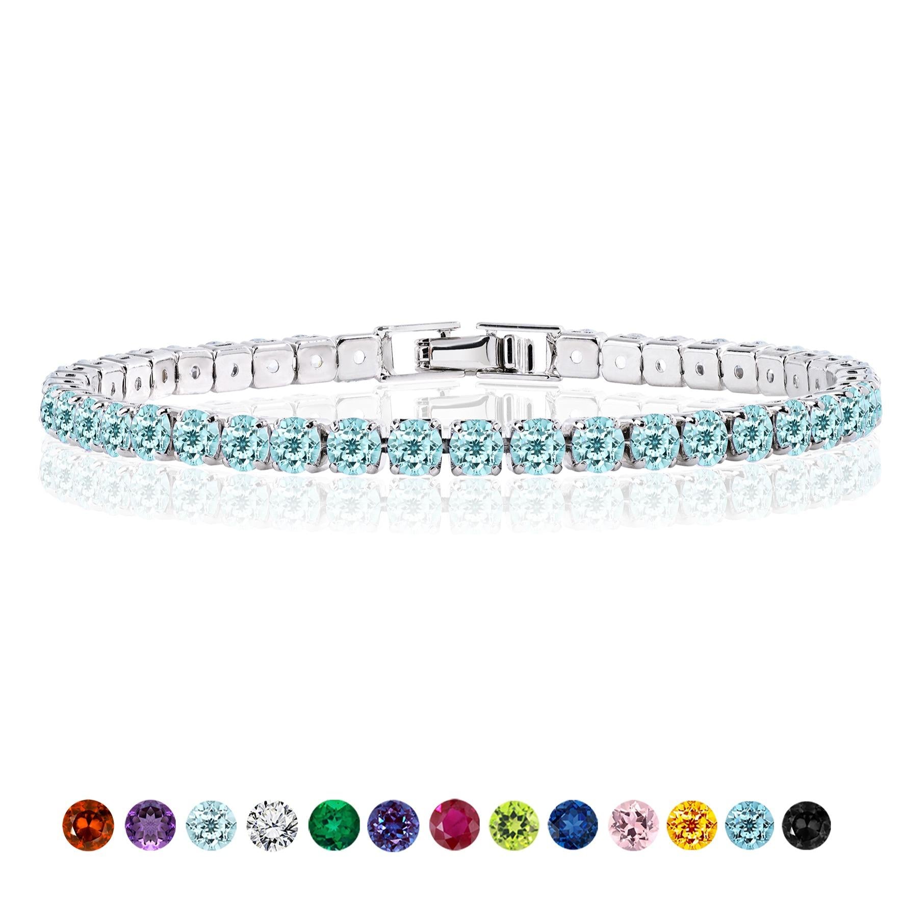 Jmtth Velva Glow Tennis Bracelet Baby Bluebell
