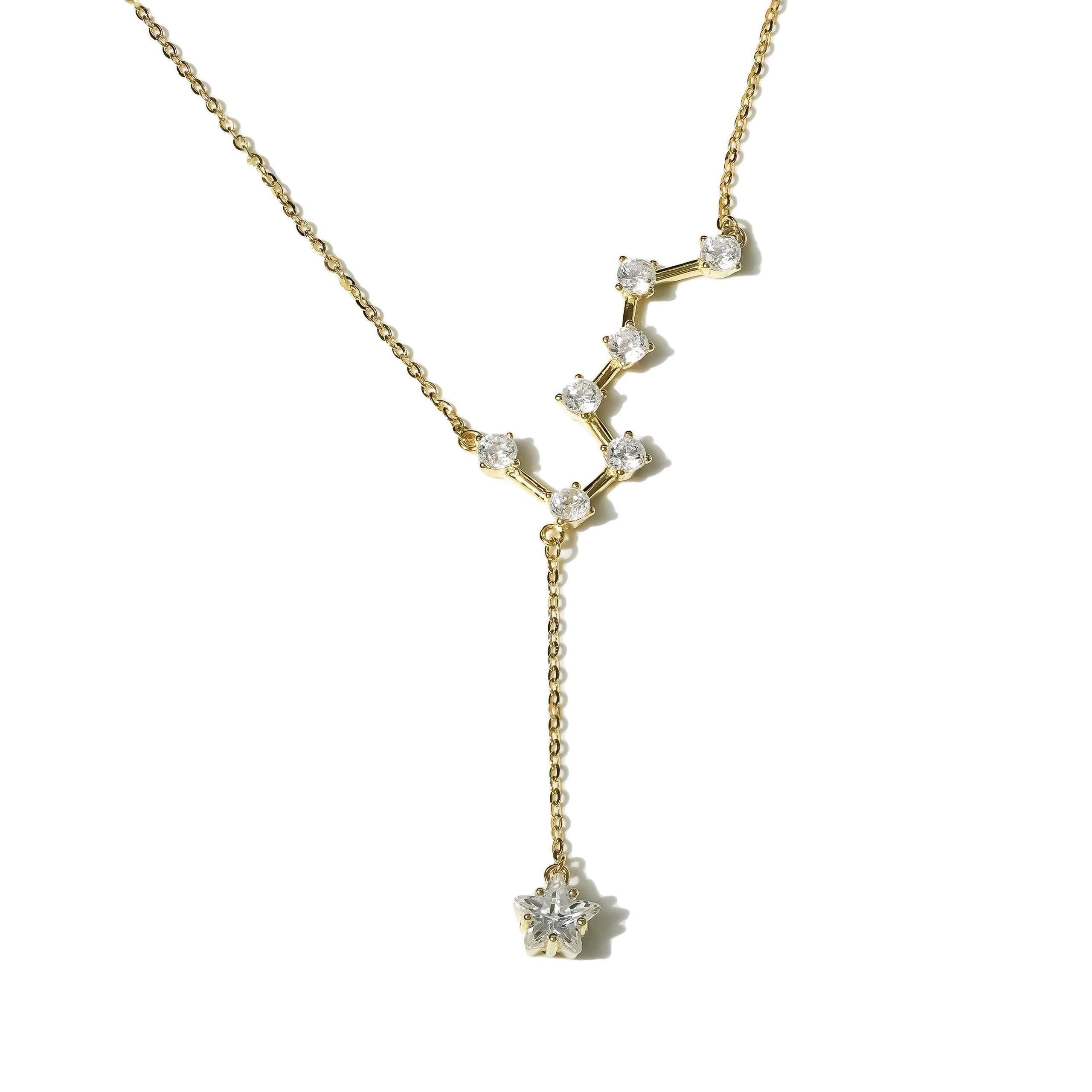 Jmtth Zodiac Constellation Necklace Golden Sunrise