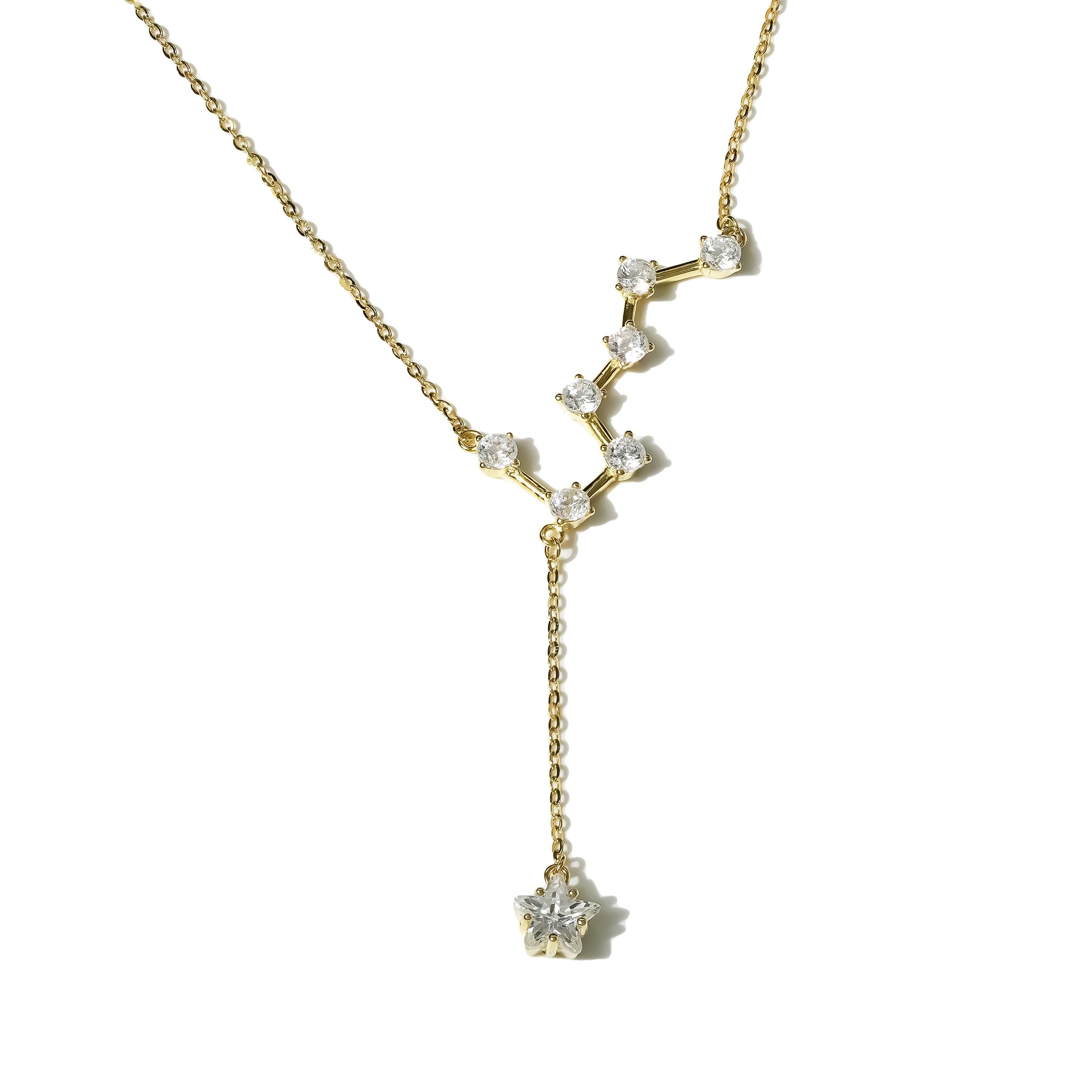 Jmtth Zodiac Constellation Necklace Golden Sunrise