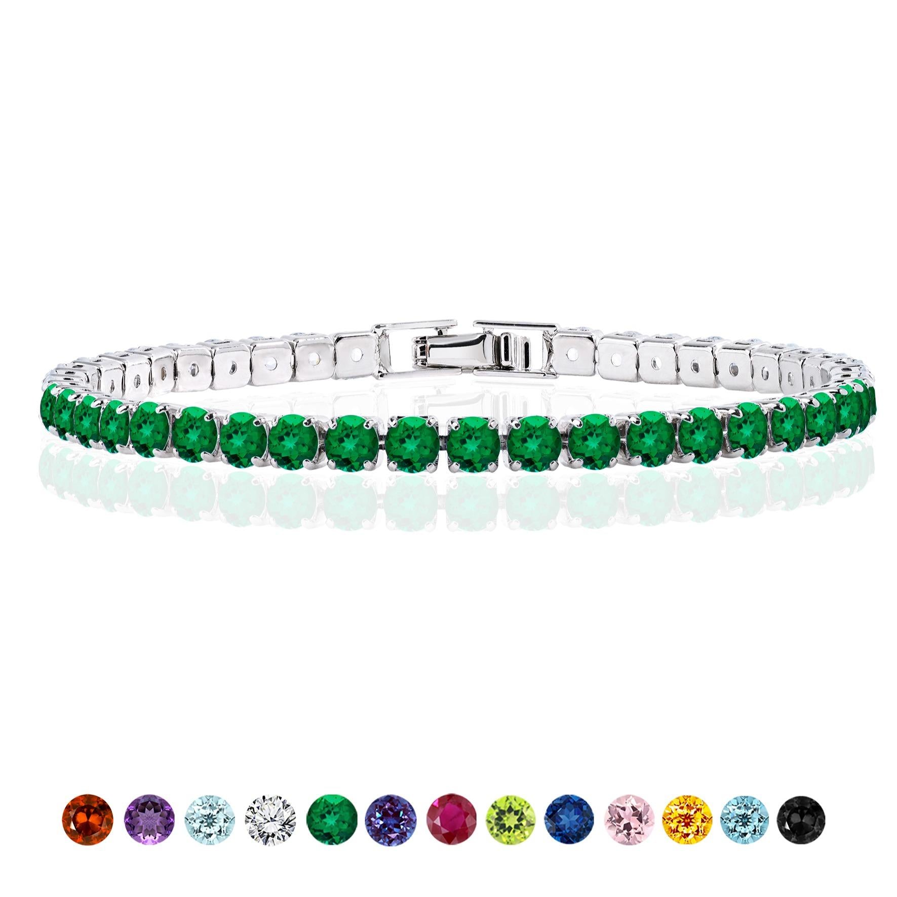Jmtth Velva Glow Tennis Bracelet Evergreen