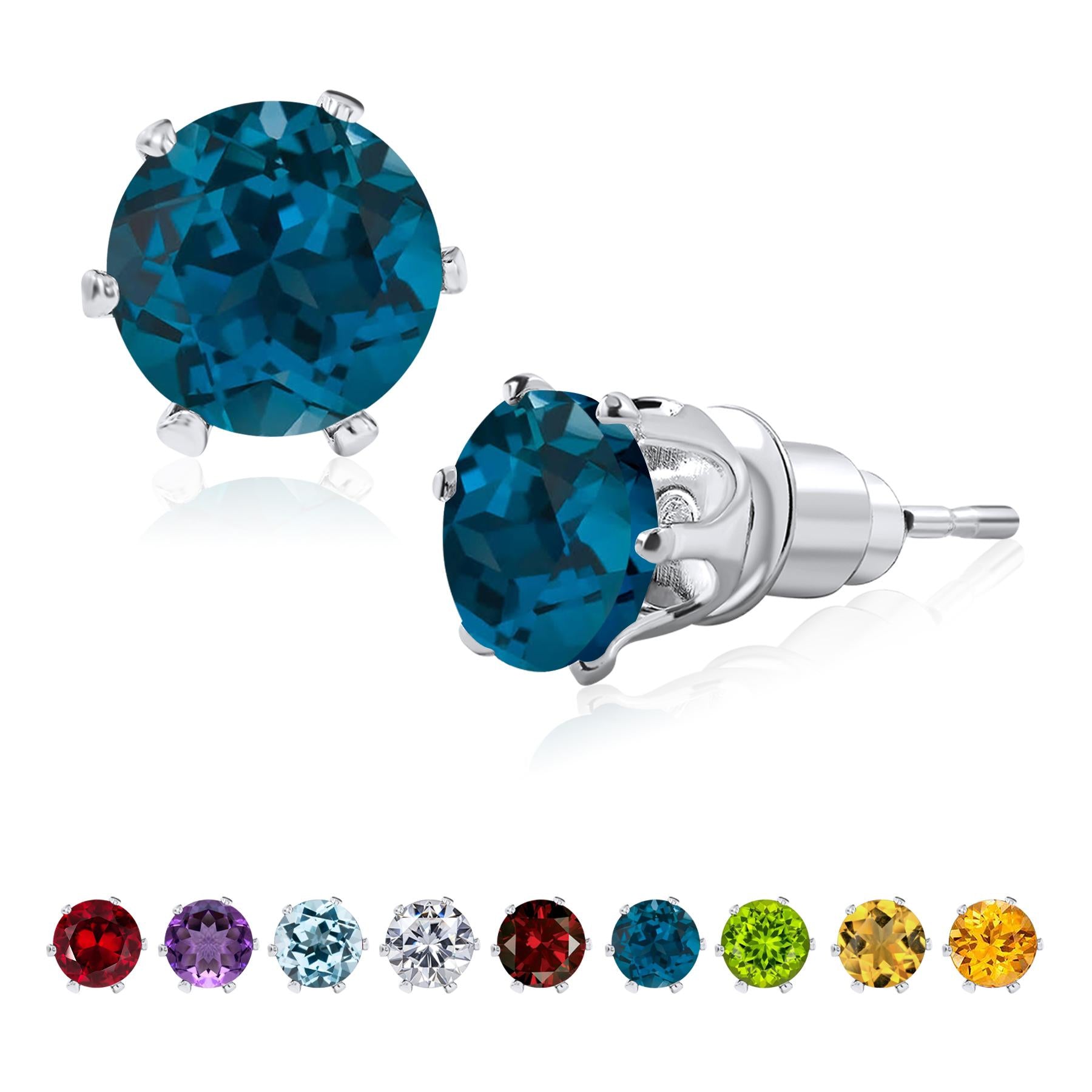 Jmtth Rainbow Bliss Stud Earrings Dark Blue