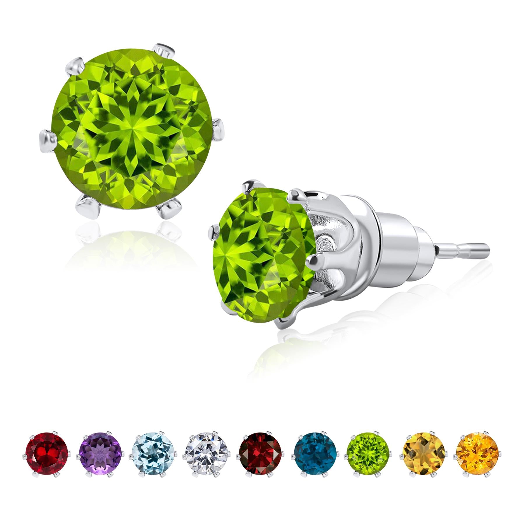 Jmtth Rainbow Bliss Stud Earrings Green