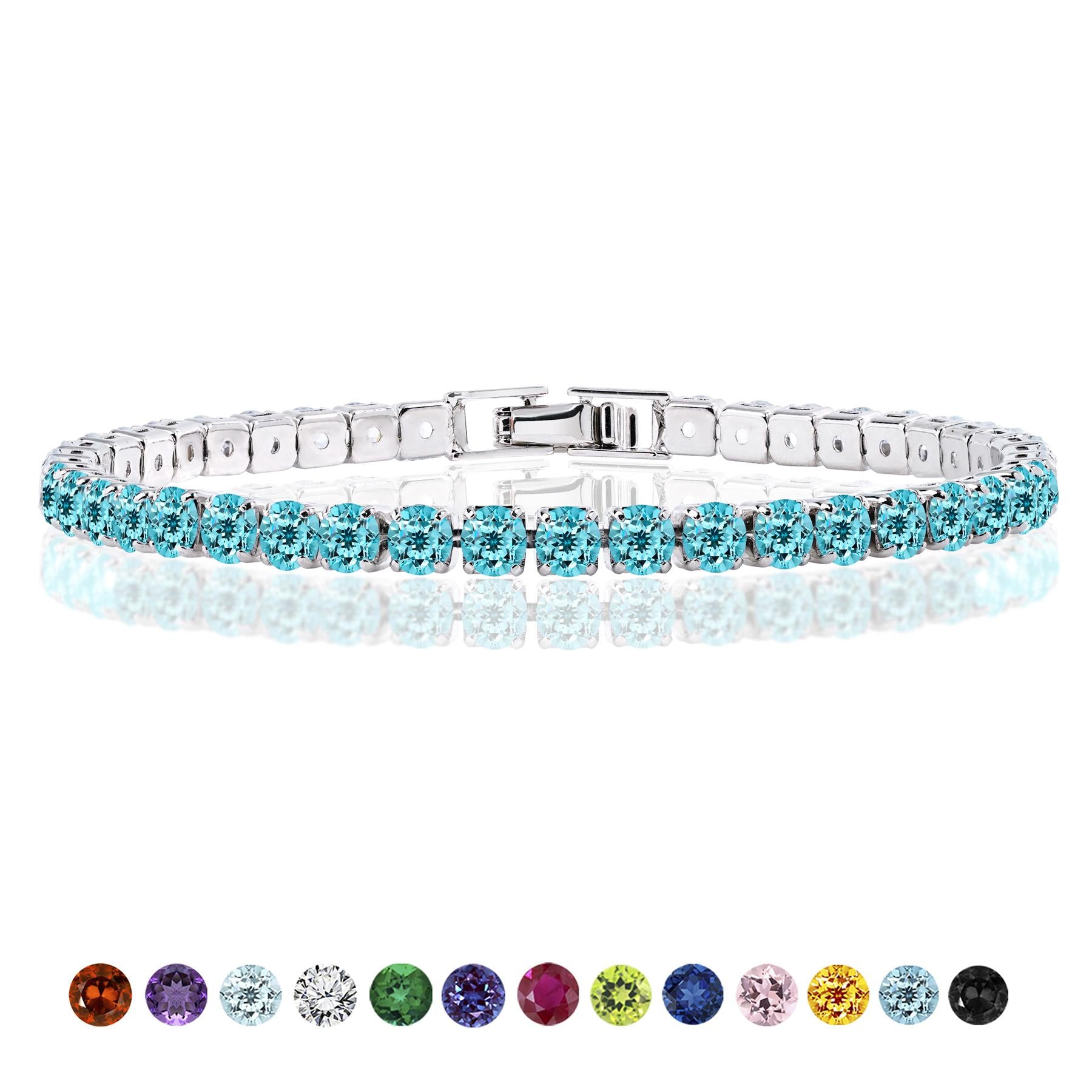 Jmtth Velva Glow Tennis Bracelet Bluebell Whisper