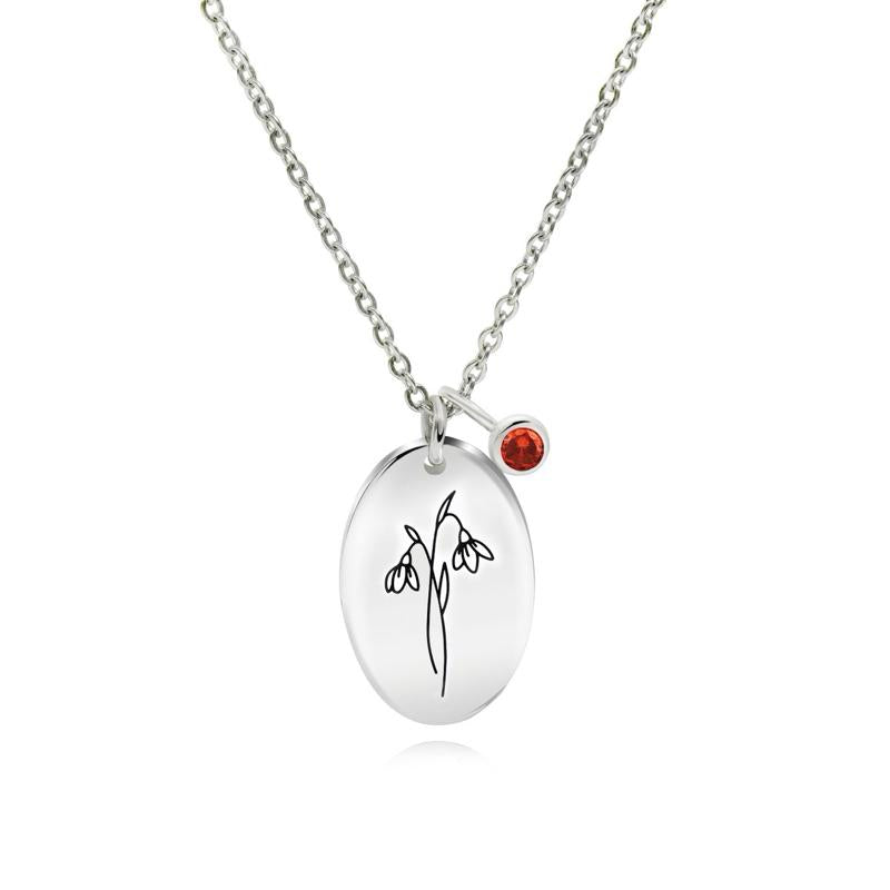 Jmtth Bloomy Flower Mom Collection Necklace Carnation