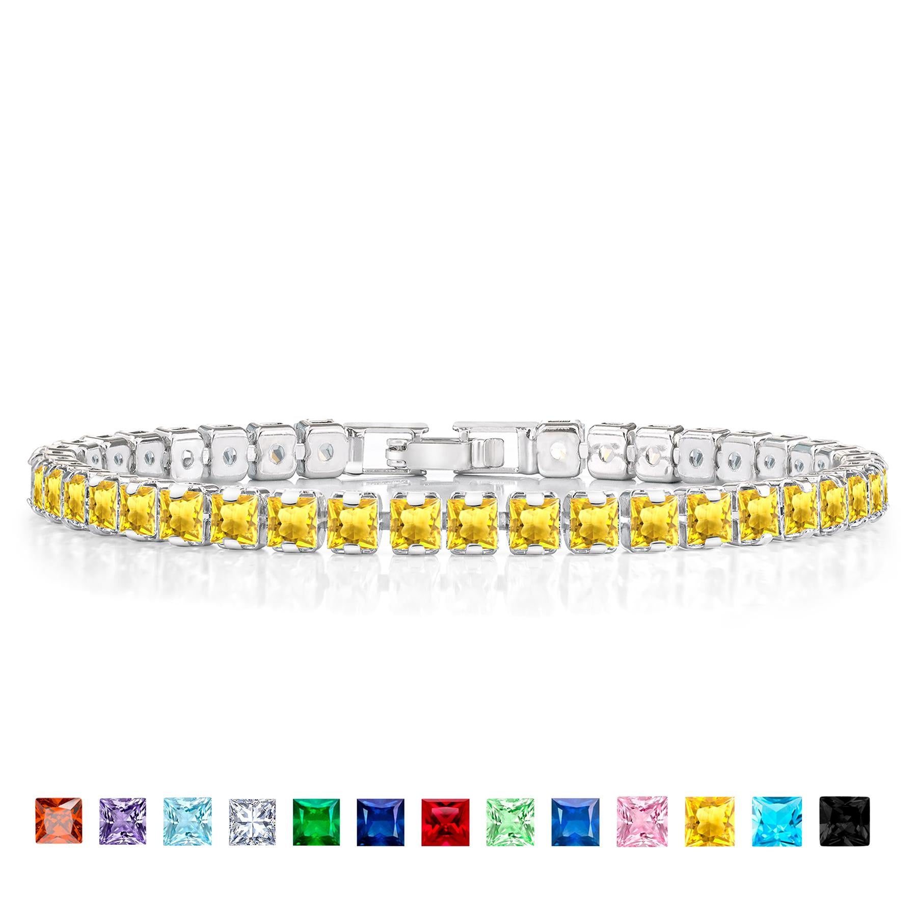 Jmtth Viva Shine Tennis Bracelet Golden Dusk