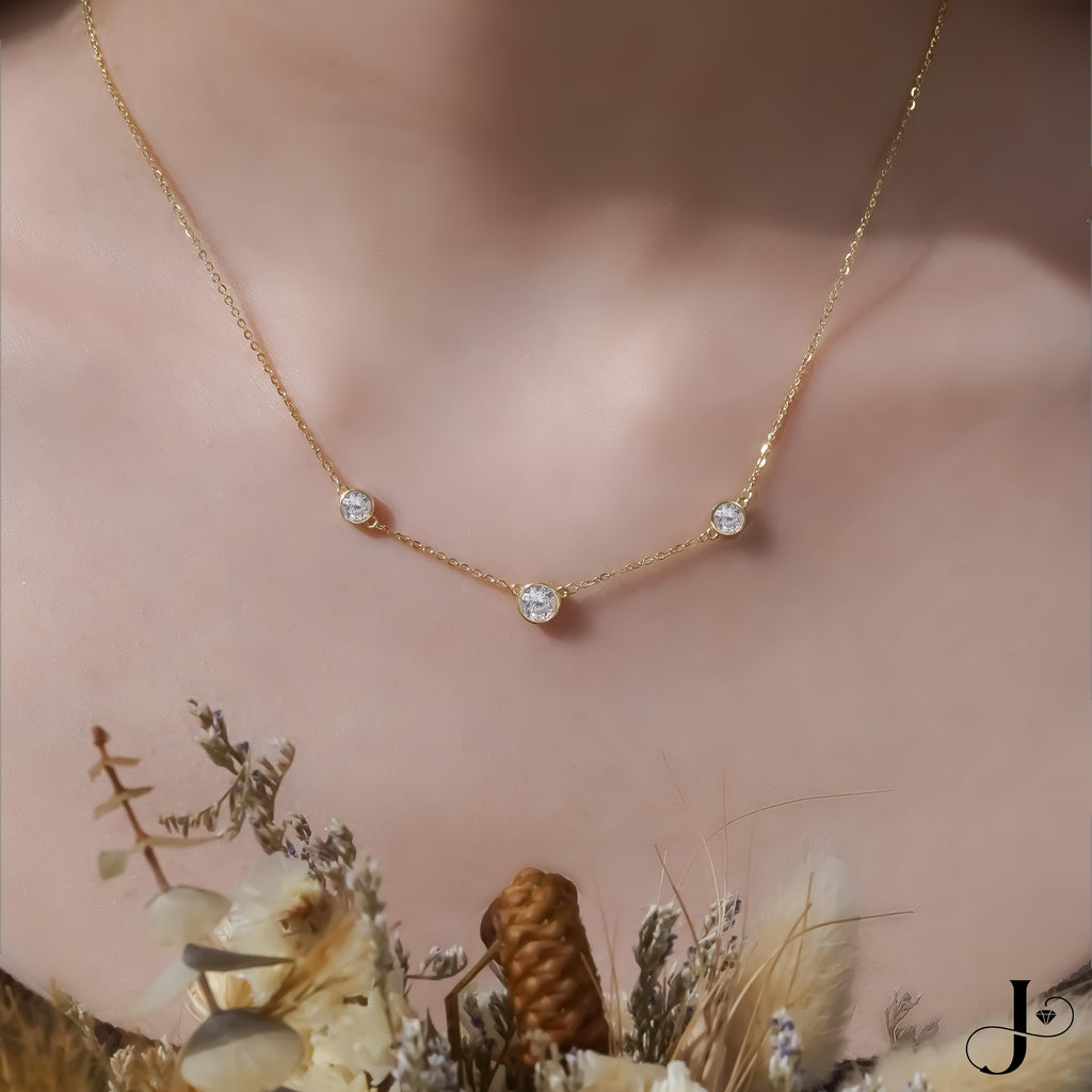 Jmtth Timeless Trio Necklace Yellow