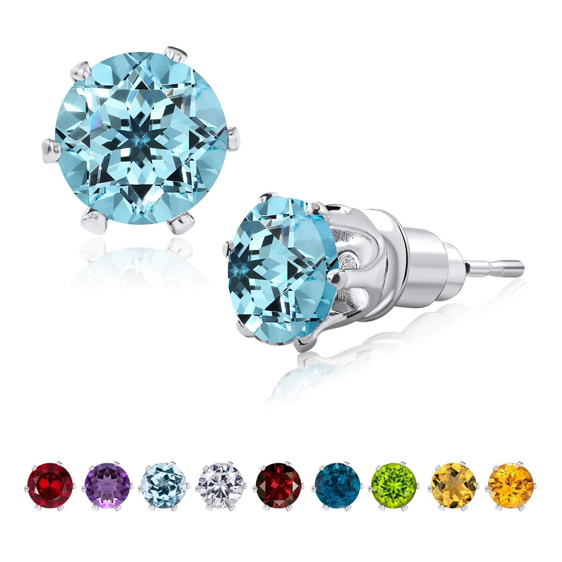 Jmtth Rainbow Bliss Stud Earrings Blue