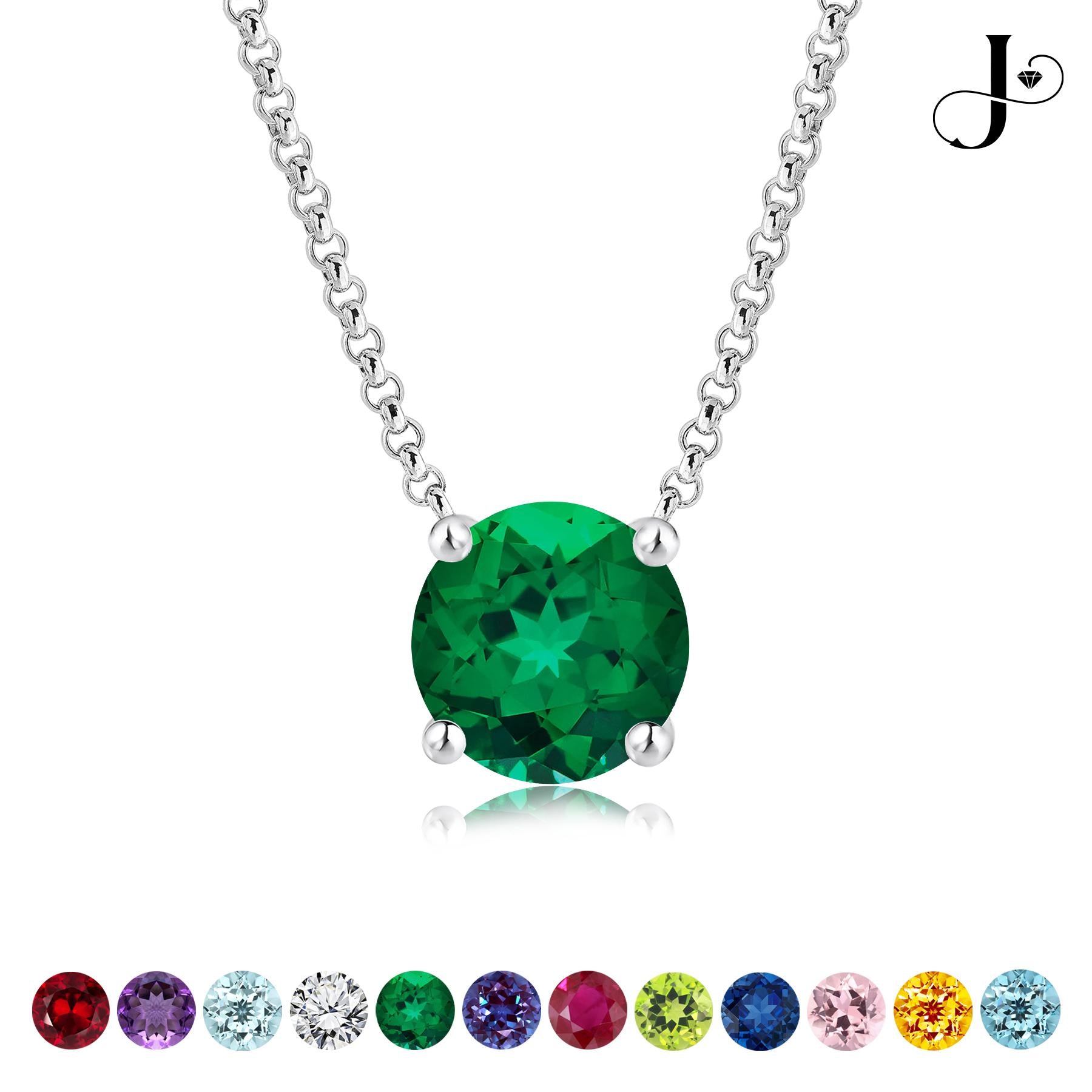 Jmtth GleamGlow Pendant Necklace Evergreen