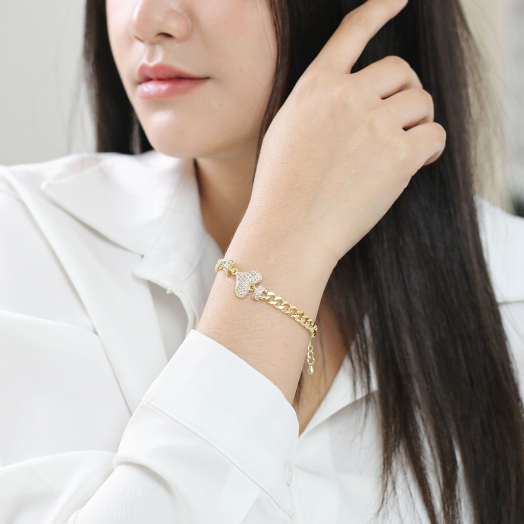Jmtth Dazzle Heart Bracelet