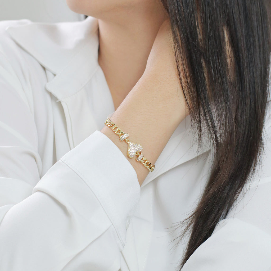 Jmtth Dazzle Heart Bracelet