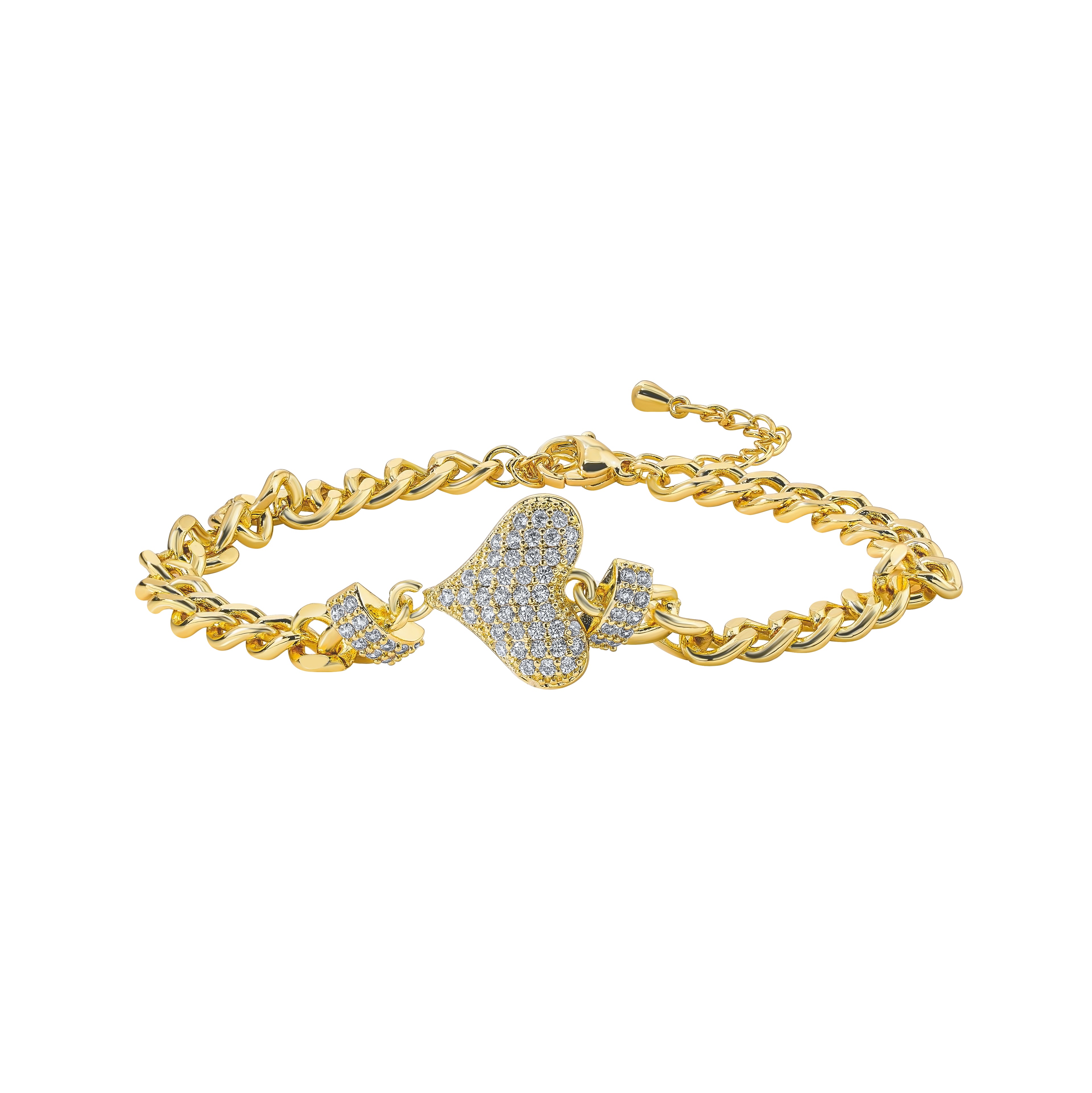 Jmtth Dazzle Heart Bracelet