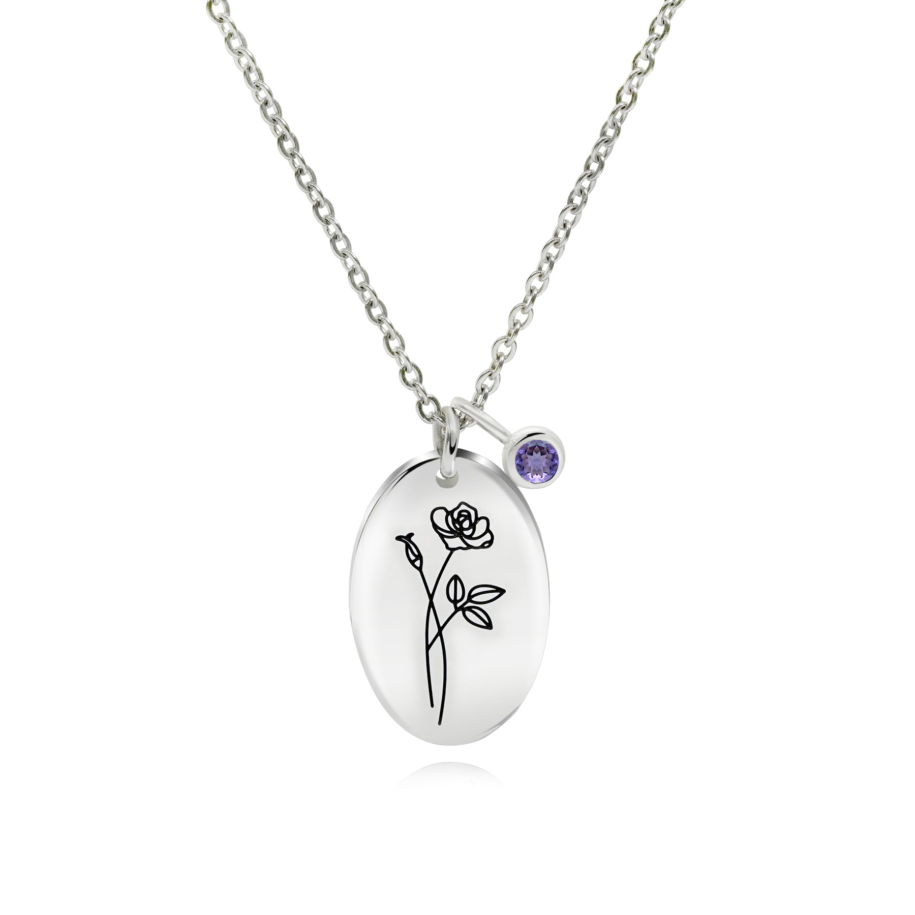 Jmtth Bloomy Flower Mom Collection Necklace Rose