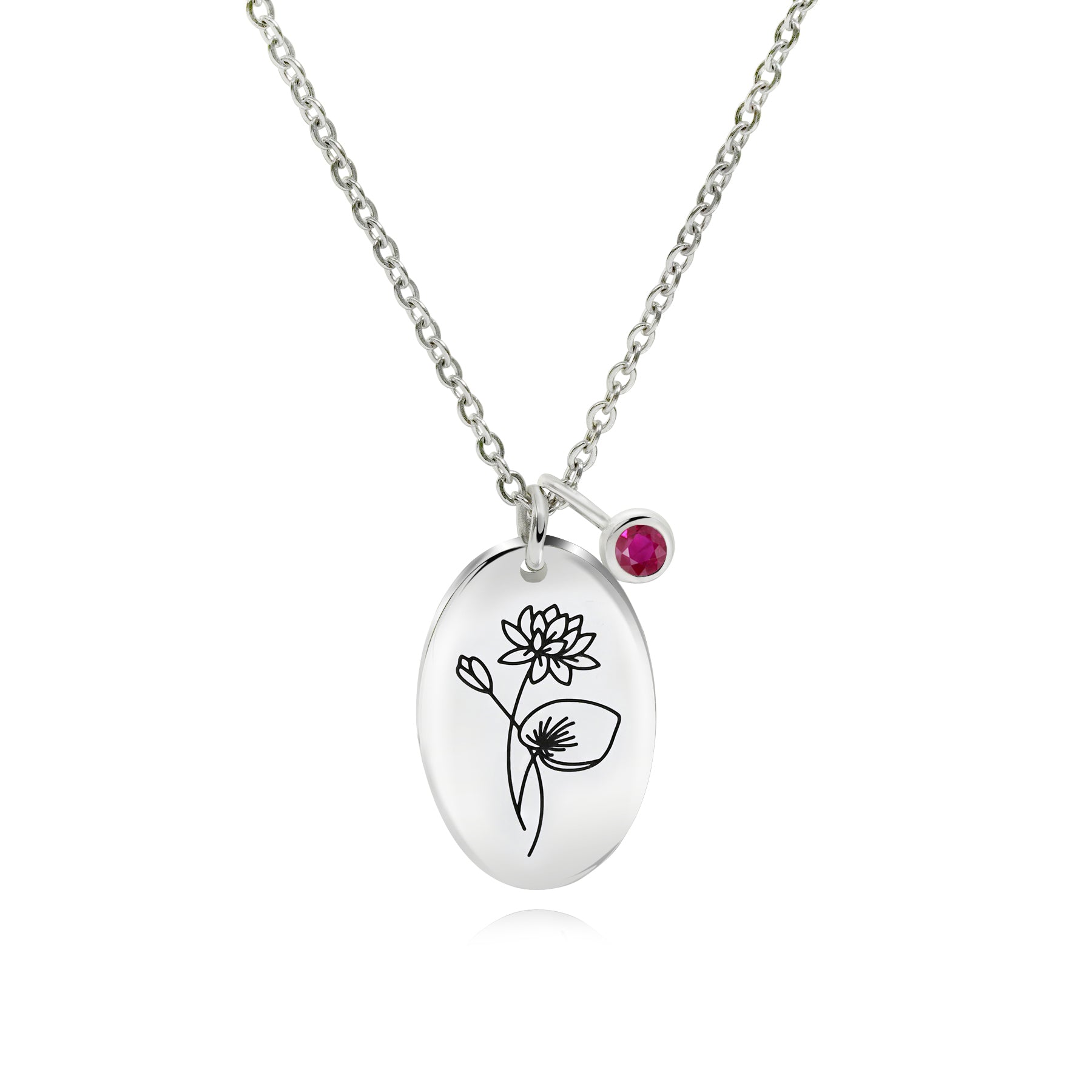 Jmtth Bloomy Flower Mom Collection Necklace Lotus