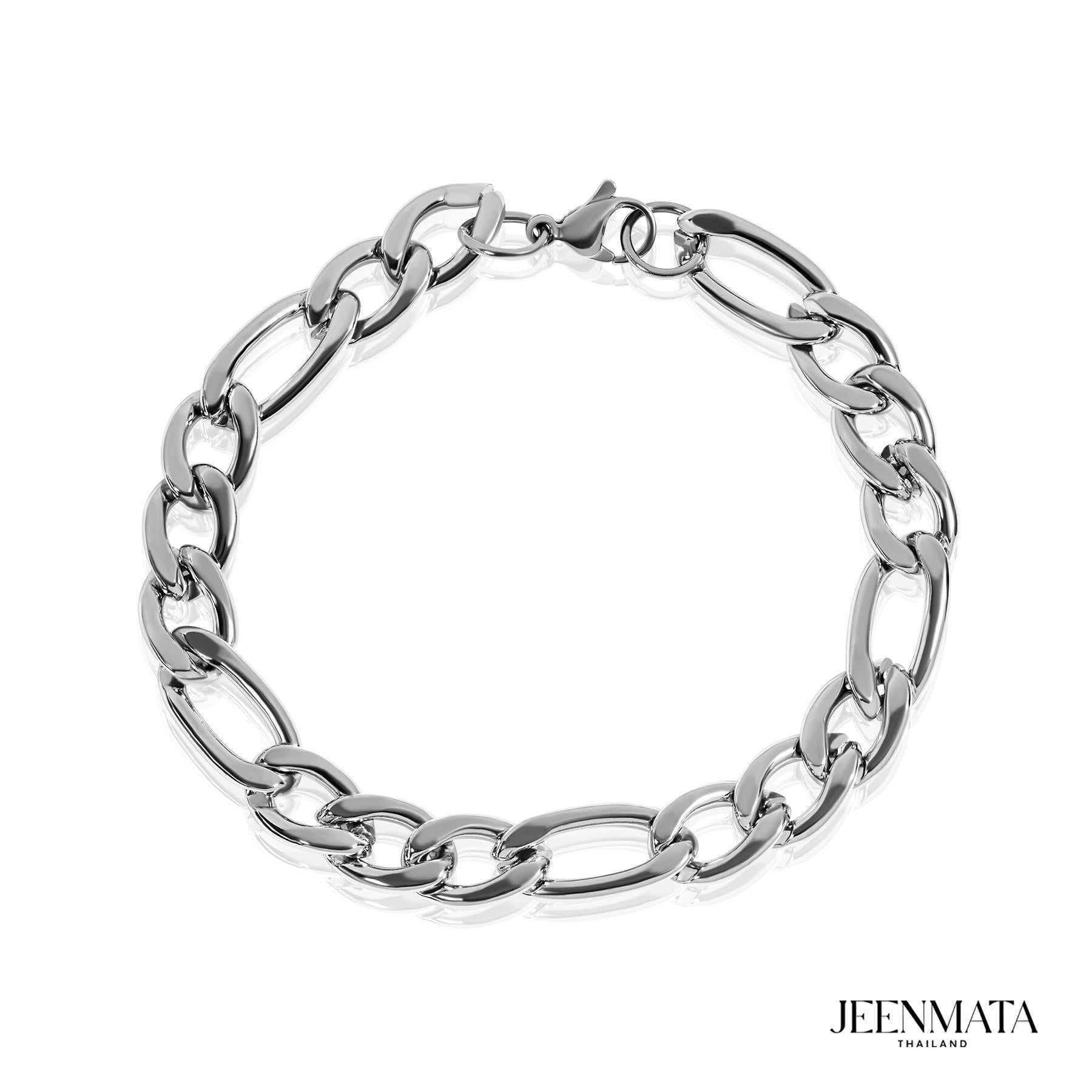 JEENMATA โซ่ข้อมือ Figaro Apex รุ่น Curb Chain