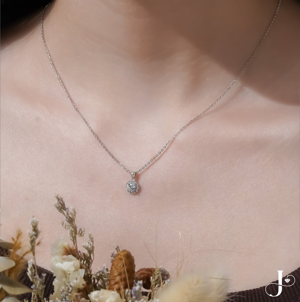 Jmtth Flora Shine Necklace Silver