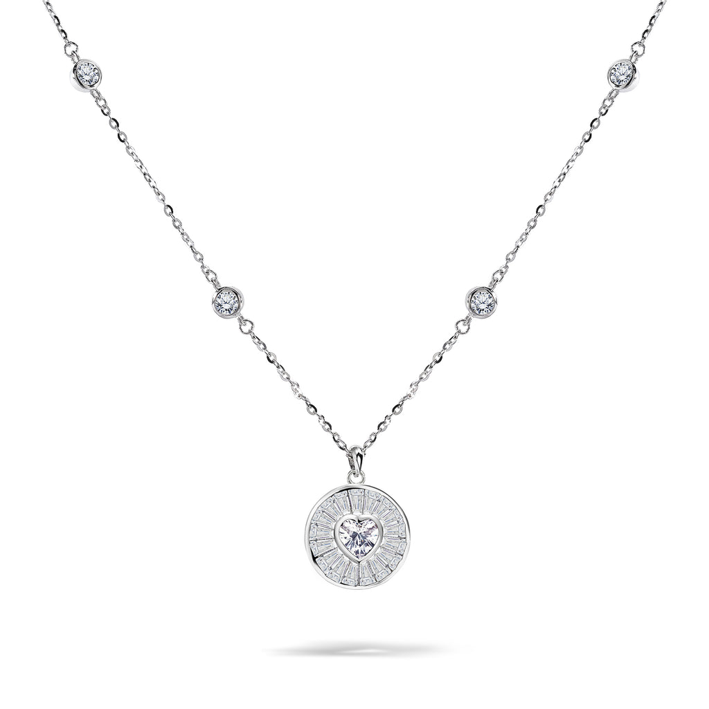 Jmtth Eternal Heart Necklace Silver