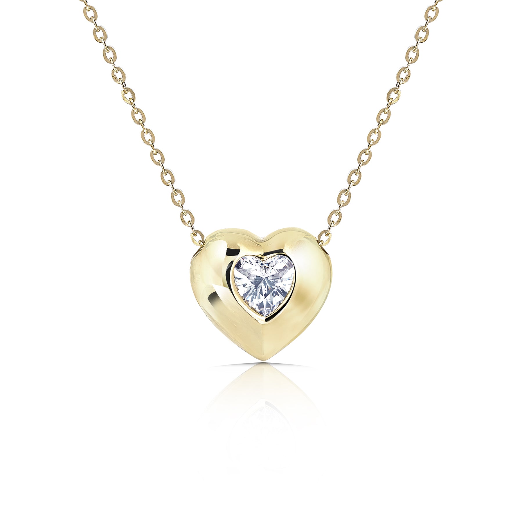 Jmtth Mini Heart Necklace Gold