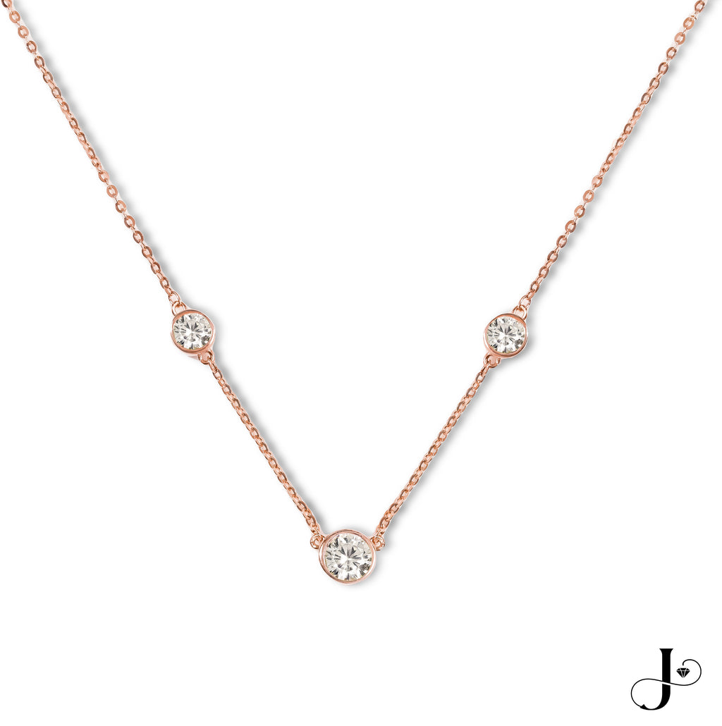 Jmtth Timeless Trio Necklace Rose