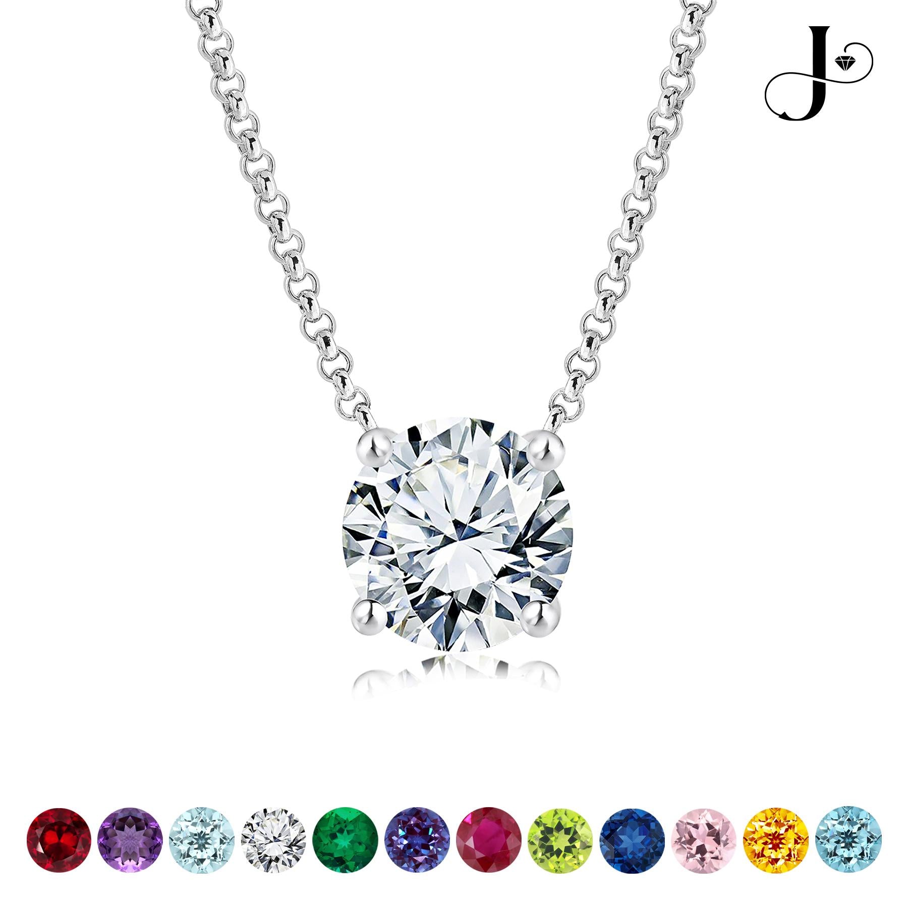 Jmtth GleamGlow Pendant Necklace Crystal Clear
