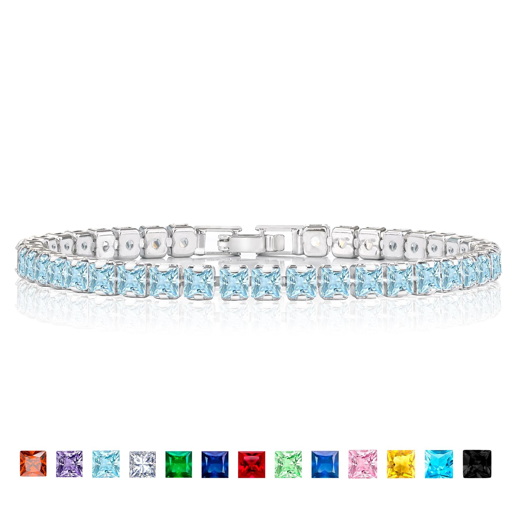 Jmtth Viva Shine Tennis Bracelet Baby Bluebell