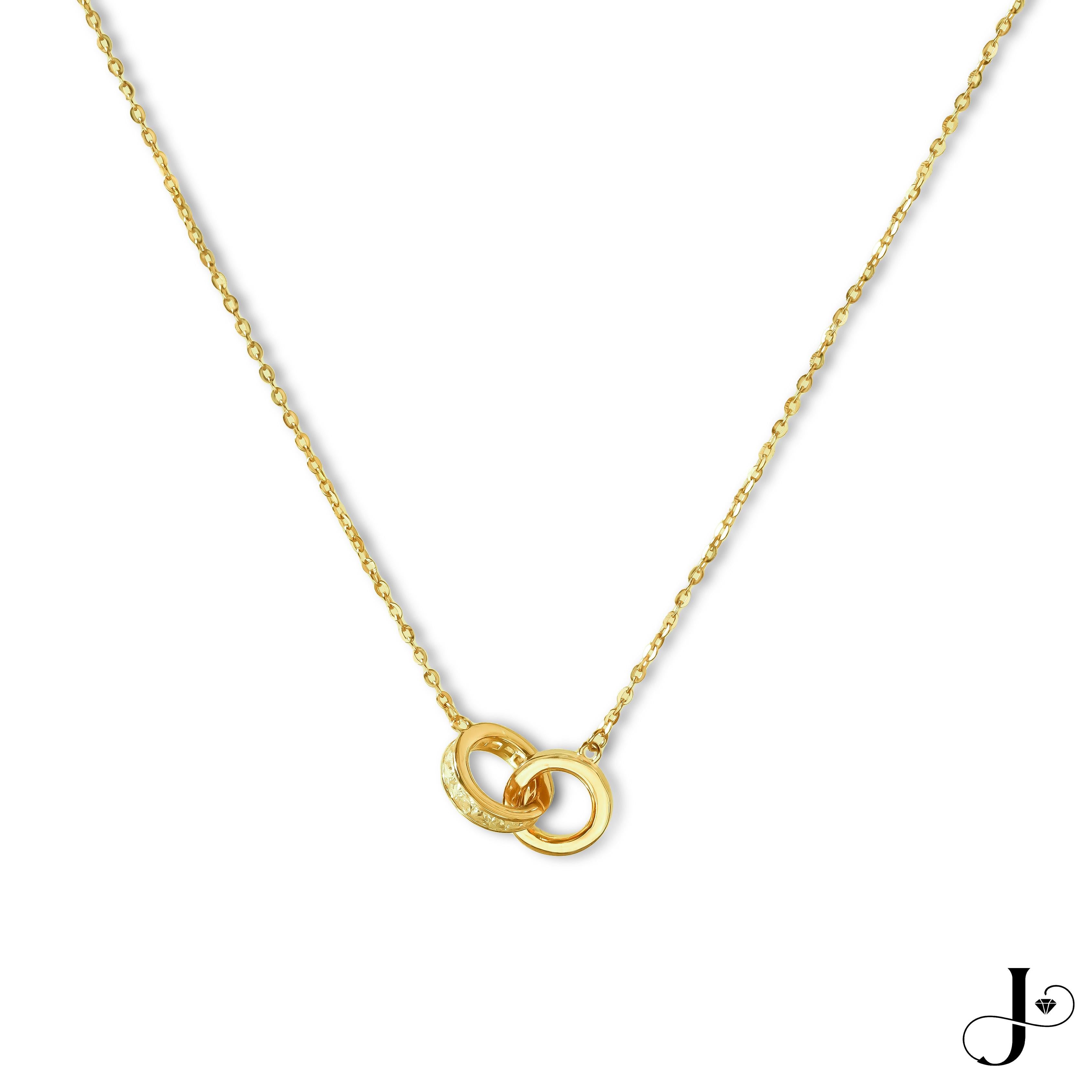 Jmtth Halo Loops Necklace Gold