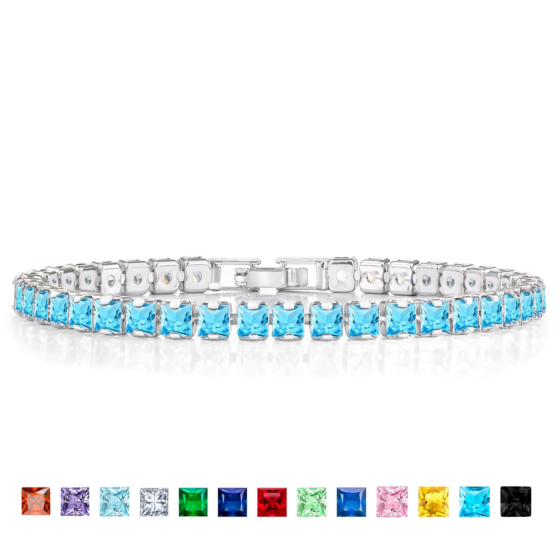 Jmtth Viva Shine Tennis Bracelet Bluebell Whisper