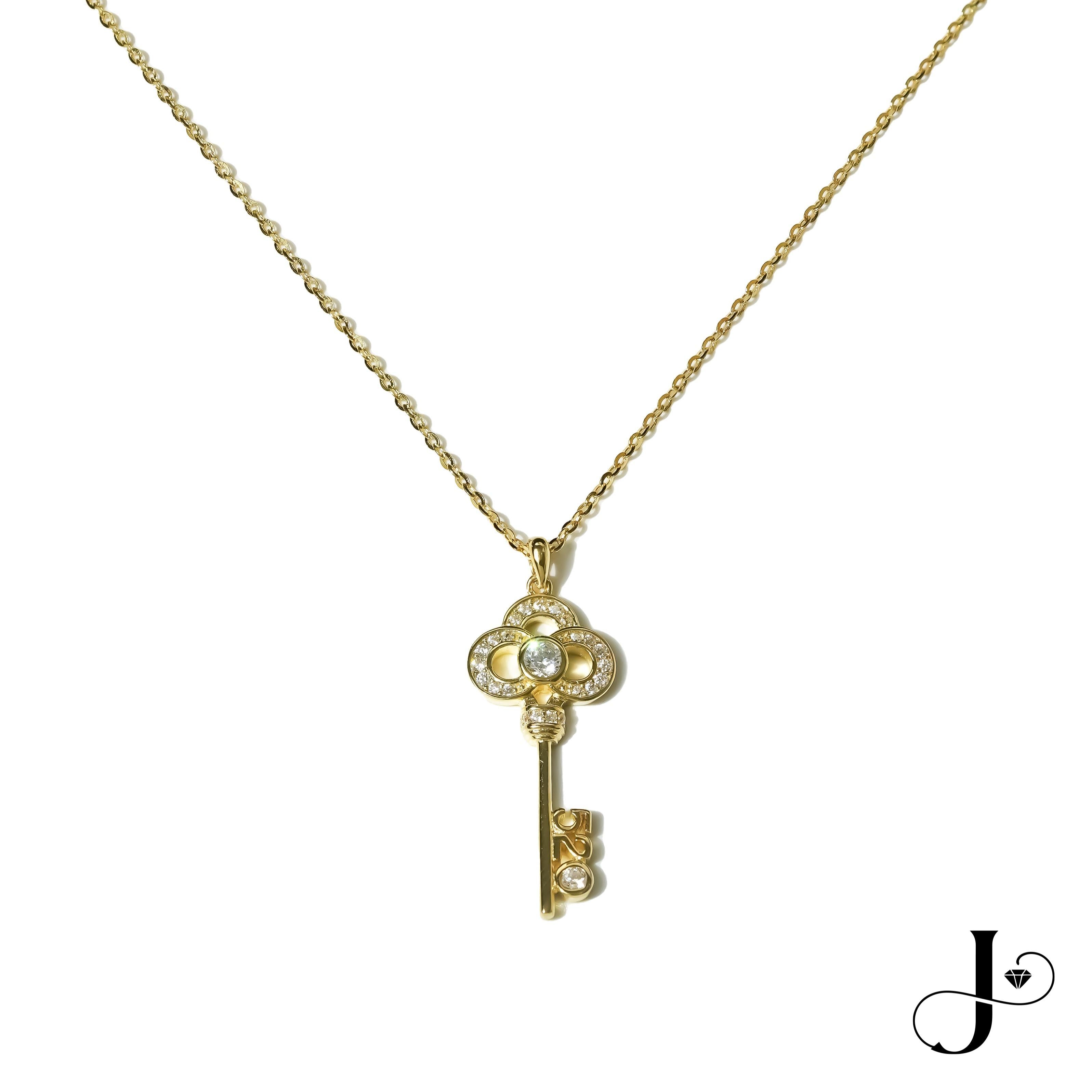 Jmtth Key of Love 520 Necklace Prosperity