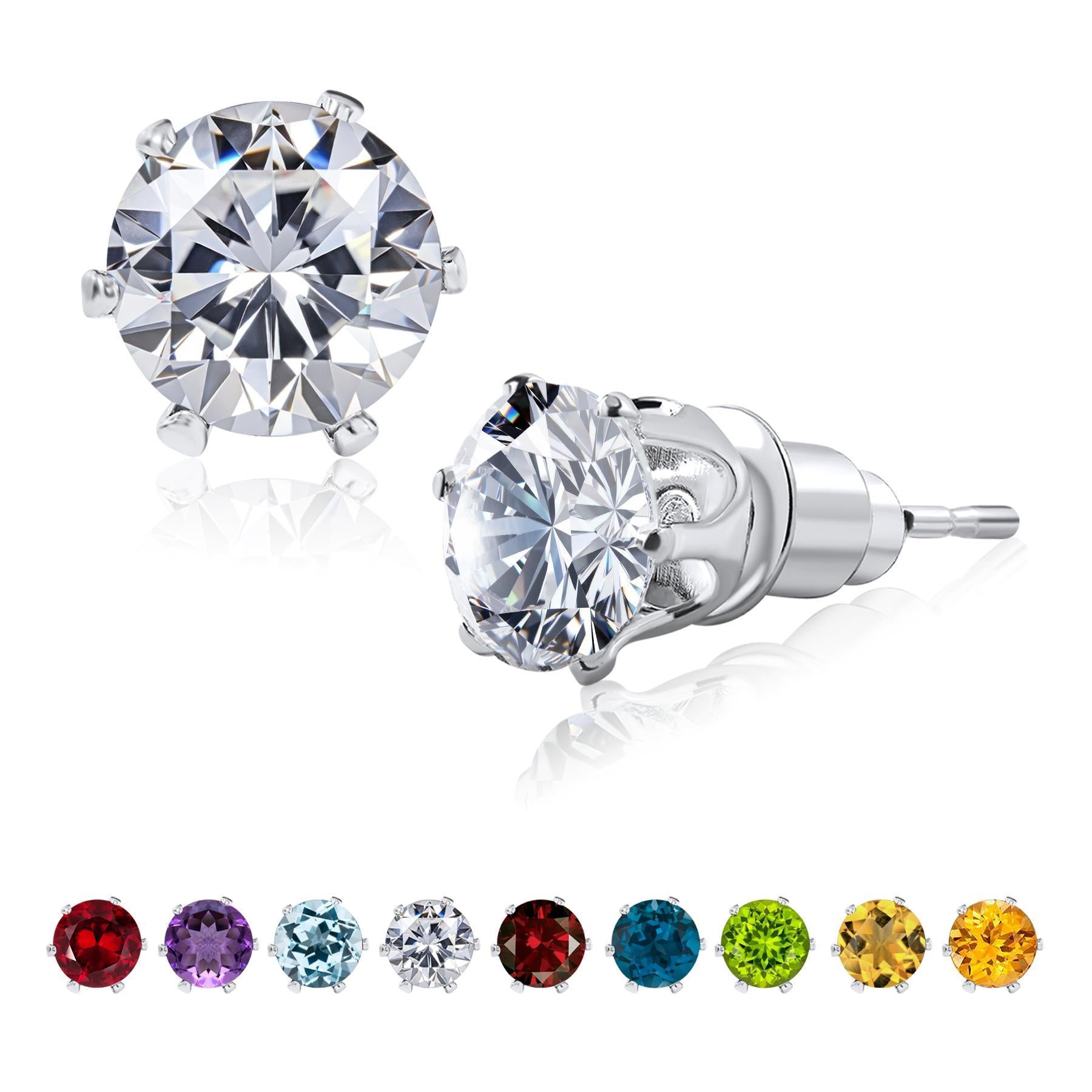 Jmtth Rainbow Bliss Stud Earrings White