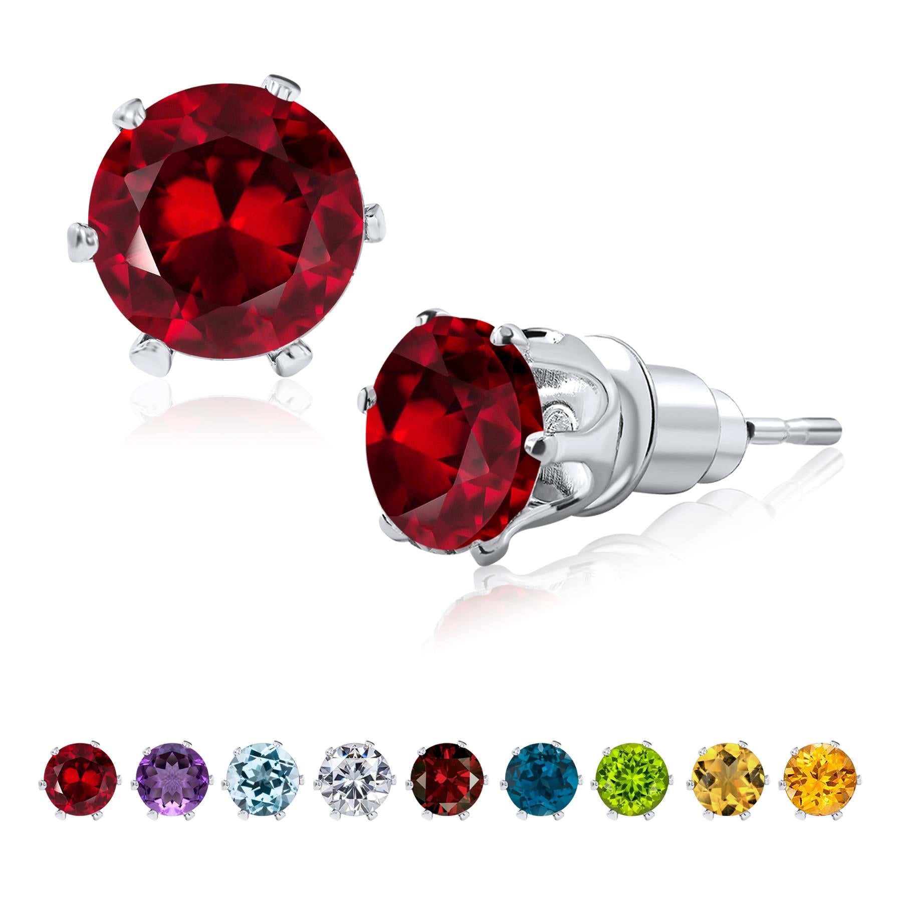 Jmtth Rainbow Bliss Stud Earrings Red