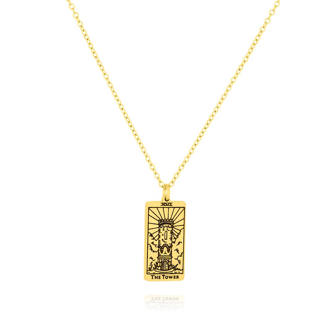 Jmtth Tarot Necklace The Tower